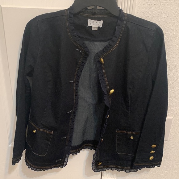 Joan Rivers Denim Jacket - Picture 1 of 6
